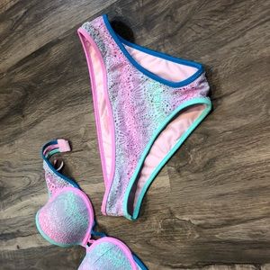 Ombré pastel VS swimsuit bottoms